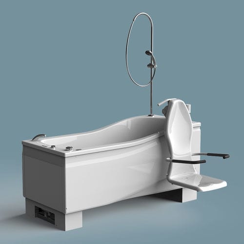 Elektrische Pflegebadewanne - Compact Plus - Astor Bannerman - höhenverstellbar / mit- Wannensitz