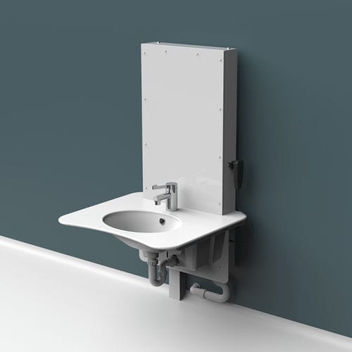 Spüle für Hygienebereich - ABW-CP - Astor Bannerman - 1 Station / wandmontiert / höhenverstellbar