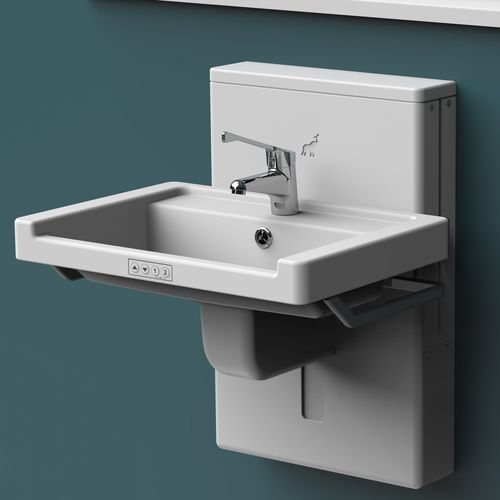 Spüle für Hygienebereich - Aquba - Astor Bannerman - 1 Station / wandmontiert / Funktionalität