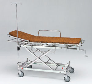 Transport-Fahrtrage - AL-TUD-4 - Matsunaga Manufactory - manuell / 2 Ebenen / mit Infusionsständer
