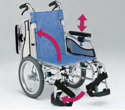 Manueller Rollstuhl - MW-SL series - Matsunaga Manufactory - zur Nutzung im Freien / für den Innenbereich / zusammenklappbar