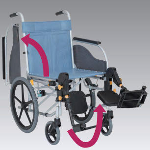 Passiver Rollstuhl - CM-261HB-SE - Matsunaga Manufactory - zur Nutzung im Freien / für den Innenbereich / zusammenklappbar