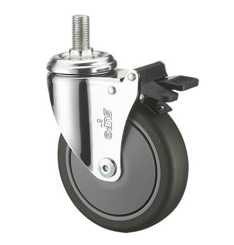 Rolle für medizinische Geräte - 1M-C01-02D-100-231 - Zhongshan Xiangrong Caster Manufacturing Co.,Ltd - Polyurethan