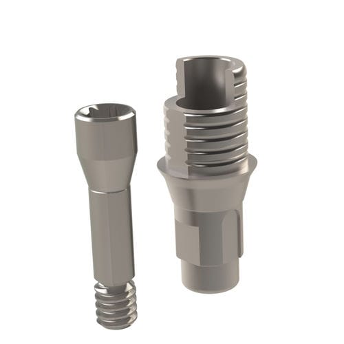 Implantat-Abutment / Titan - 21.150.33.000 - Heliocos GmbH - mit Innenverbindung / gerade / Ti-Base