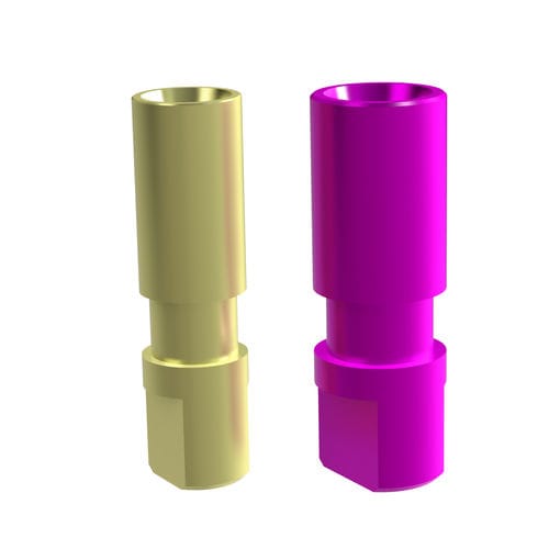 Analog für Dentalimplantat / Titan - 24.008.00.010 - Heliocos GmbH - mit Innenverbindung / gerade