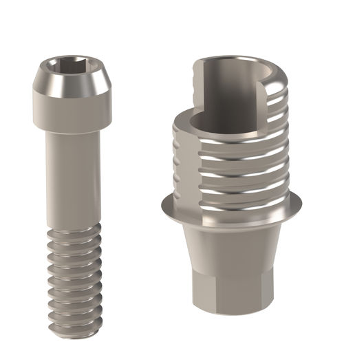 Implantat-Abutment / Titan - 21.387.30.000 - Heliocos GmbH - inneres Sechseck / gerade / Ti-Base