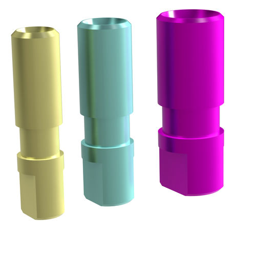 Analog für Dentalimplantat / Titan - 24.014.30.010 - Heliocos GmbH - inneres Sechseck / gerade / CAD/CAM
