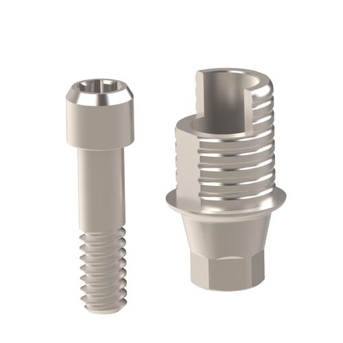 Implantat-Abutment / Titan - 21.820.30.000 - Heliocos GmbH - inneres Sechseck / gerade / Ti-Base