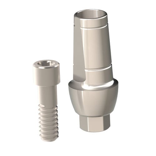 Implantat-Abutment / Titan - 21.017.35.000_z - Heliocos GmbH - inneres Sechseck / gerade / zementiert