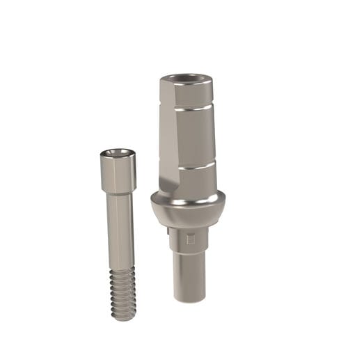 Implantat-Abutment / Titan - Camlog® - Heliocos GmbH - interner Dreipass / gerade / zementiert