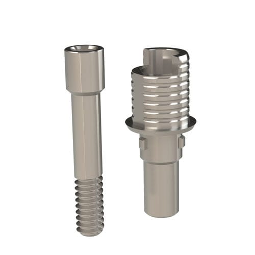 Implantat-Abutment / Titan -  21.523.33.000 - Heliocos GmbH - interner Dreipass / gerade / Ti-Base