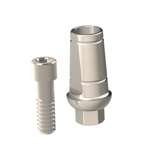 Implantat-Abutment / Titan - MIS® - Heliocos GmbH - inneres Sechseck / gerade / zementiert