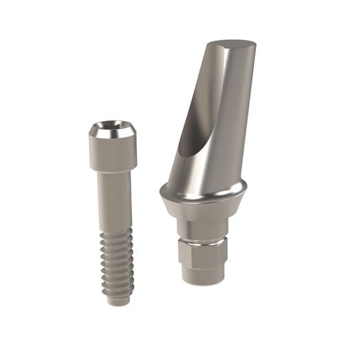 Implantat-Abutment / Titan - 21.622.34.000 - Heliocos GmbH - inneres Sechseck / gewinkelt / zementiert