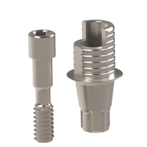 Implantat-Abutment / Titan - 22.394.33.000 - Heliocos GmbH - interner Dreipass / gerade / Ti-Base