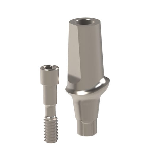 Implantat-Abutment / Titan - 22.337.38.000 - Heliocos GmbH - interner Dreipass / gerade / zementiert