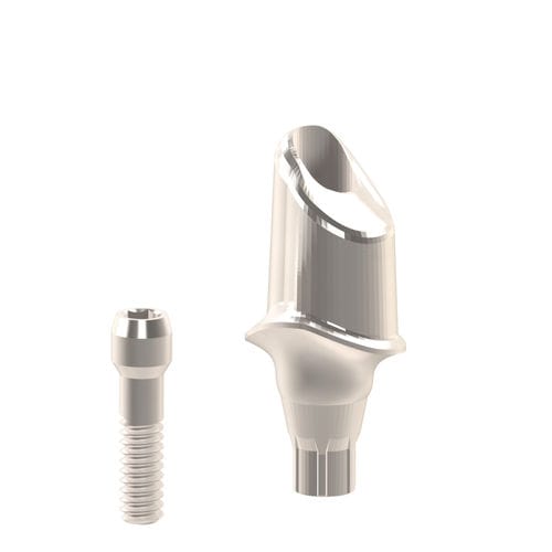 Implantat-Abutment / Titan - Individuell_AT-EV_3,6 - Heliocos GmbH - mit Innenverbindung / gerade / gewinkelt