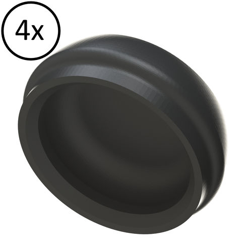 Implantat-Abutment / Kunststoff -  Retention insert without pin / black - Heliocos GmbH - mit Innenverbindung / gerade / Locator®