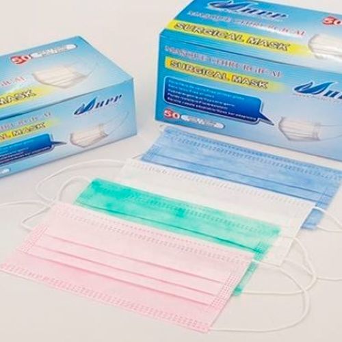 OP-Maske / für Erwachsene - MSK01 - Health Production Products - 50er-Packung / blau / weiß