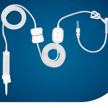 Infusionsset mit Tropfkammer - KS-IV303-12 - Kapsam - mit Y-Verbinder / mit Wärmetauscher