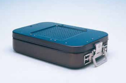 Sterilisationscontainer für Instrumente - 500 series - C.B.M. - anodisiertes Aluminium / perforiert