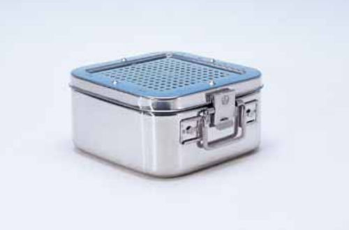 Sterilisationscontainer für Instrumente - 2004 - C.B.M. - Edelstahl / perforiert