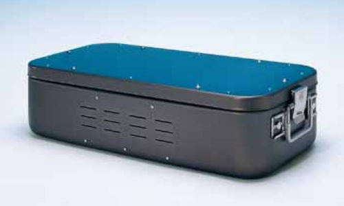 Sterilisationscontainer für Instrumente - 2070 - C.B.M. - anodisiertes Aluminium / nicht perforiert