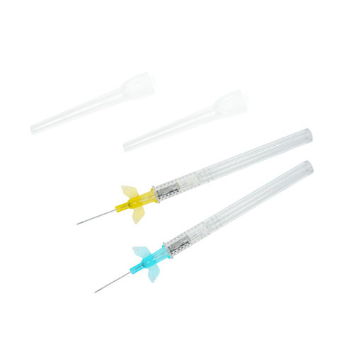 Nadel zur intravenösen Injektion - Nanchang Kindly Meditech - gesichert / mit Flügel / 18G