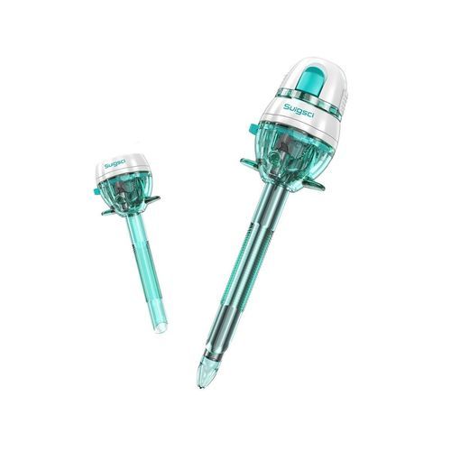 Laparoskopischer Trokar - Endopass - Surgsci Medical - klingenlos / mit Einblaseport / mit Verschlussstopfen