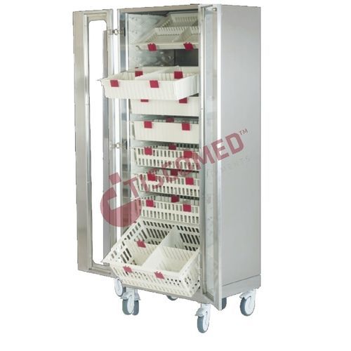 Medikamente-Schrank - TDRU 2400 - Tiscomed - für Krankenhaus / mit Korb / modular