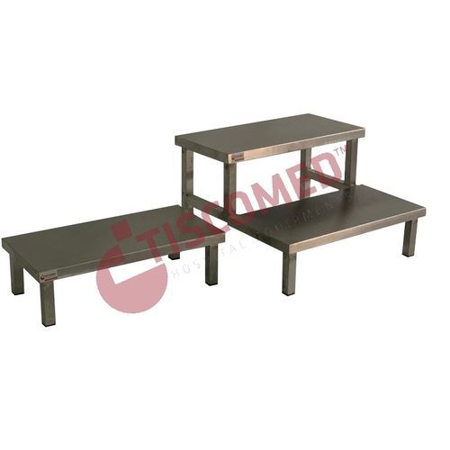 Stufentritt mit 2 Stufen - TAFS 4950 - Tiscomed - mit 1 Stufe / Edelstahl / chirurgisch