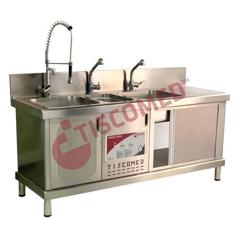 Vorreinigungsstation für medizinische Instrumente - TUCS 4500 - Tiscomed - mit Ultraschallreiniger / halbautomatisch / Ultraschall