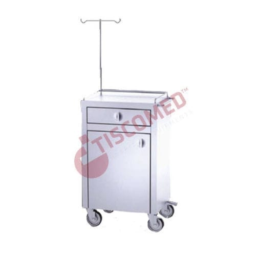 Wagen für Intensivpflege - TCDE 1545 - Tiscomed - medizinisch / für Kliniken / für Medikamente