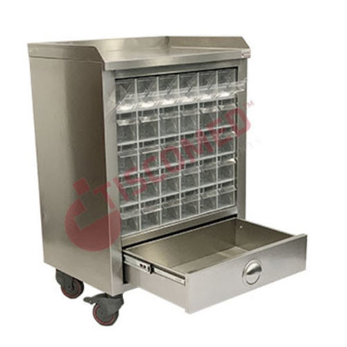 Medizinischer Wagen - TCDE 1560 - Tiscomed - für Kliniken / für Medikamente / Pflege
