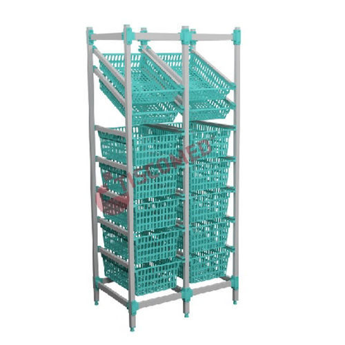 Modulares Regal - TSED 1301 - Tiscomed - für Behälter / für Körbe / für Apotheken