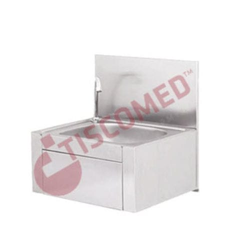 Spüle für Hygienebereich - TINI 4085 - Tiscomed - medizinisch / 1 Station / Edelstahl