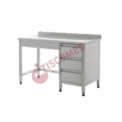 Arbeitstisch - TTVA 4720 - Tiscomed - Büro / rechteckig / Mobiler