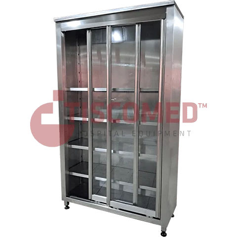Medikamentenschrank - TDIC 2000 - Tiscomed - für Instrumente / mit Schiebetür / mit Regal