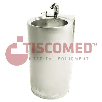 Spüle für Hygienebereich - TINI 4082 - Tiscomed - 1 Station / Edelstahl / wandmontiert