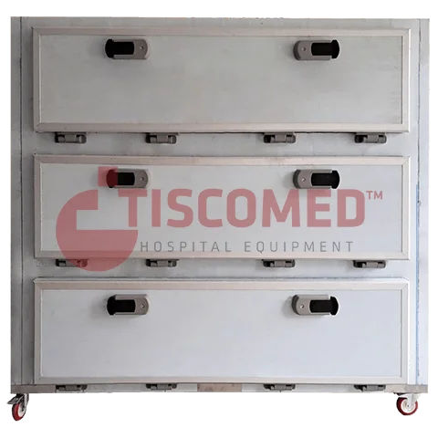 Leichenkühlzelle / 2 Körper - TOMU 6040 - Tiscomed - Seitenlader / modular / mit Tür