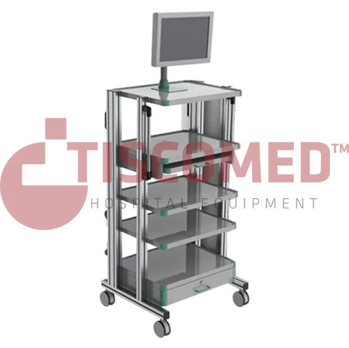 Medizinischer Wagen - TTDE 3030 - Tiscomed - für Instrumente / 2 Schubladen / mit Regal