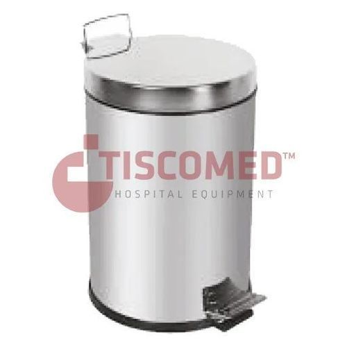Kunststoff-Abfallkorb - TDUST series - Tiscomed - Edelstahl / pedalbetrieben