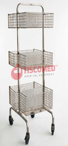 Medizinischer Wagen - TTAC 3389 - Tiscomed - Labor / für Instrumente / 3 Körbe