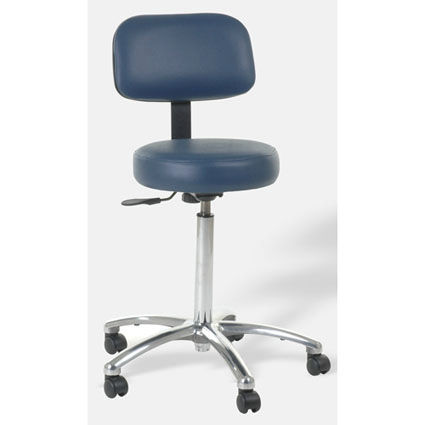 Hocker für Gesundheitseinrichtungen - 4070-CRB - Custom Comfort - medizinisch / pneumatisch / mit Rückenlehne