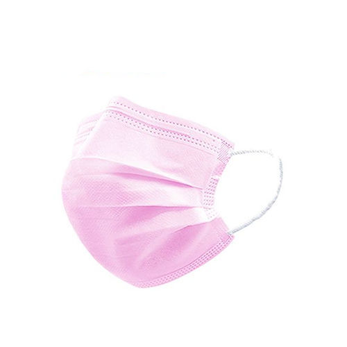 OP-Maske / für Erwachsene - Changzhou Zener Medtec - rosa / dreilagig / zum Einmalgebrauch