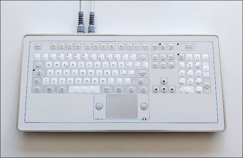 Touchpad-Tastatur - KT-105-TM-04 - K-Tronic - Silikon / Aluminium / USB