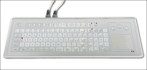 Touchpad-Tastatur - KT-96-TM-04 - K-Tronic - Aluminium / USB / antimikrobiell