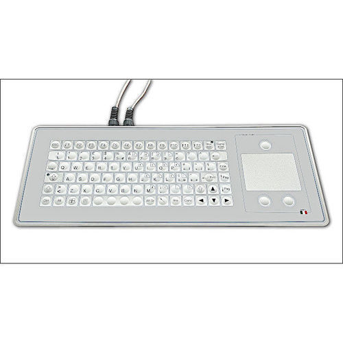 Touchpad-Tastatur - KT-84-TM-04 - K-Tronic - mit internationalem Tastaturlayout / Aluminium / USB
