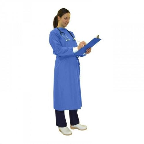 OP-Kittel / für Frauen - Datesand Group - aus Polyester / aus Baumwolle / blau