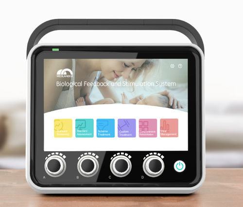 System zur Beckenbodenrehabilitation / Beckenboden-EMG - M4PLUS - Medlander Medical Technology - Tisch