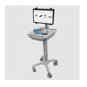 Computerwagen mit Stethoskop - Doctory - gesichert